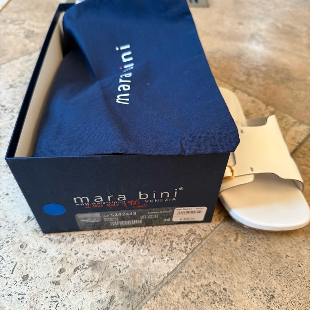 Mara Bini White Sandals